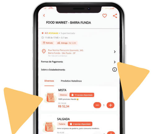 1. Selecione o estabelecimento
